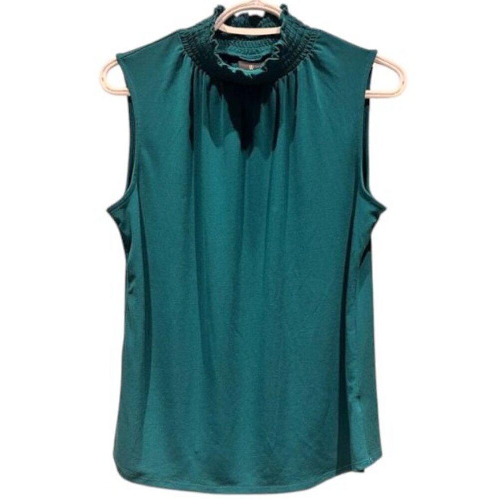 Worthington teal sleeveless top size PM